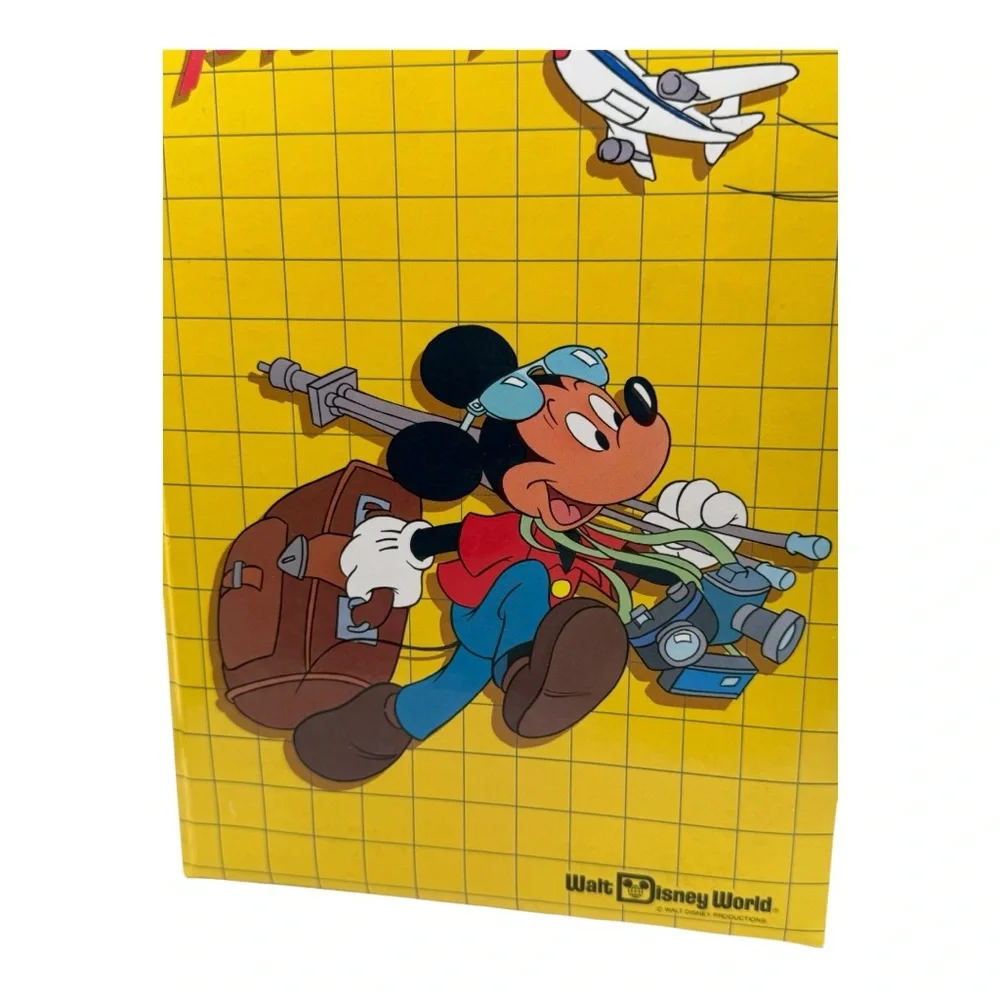Vintage 1980s Walt Disney World Photo Album + Original Park Tickets